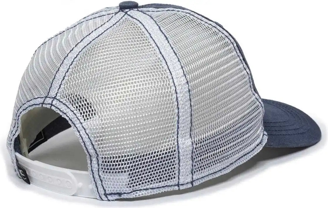 Oc Sports Pdt-750m Adjustable Mesh Back Cap - Navy White - 6 7/8’’ - 7 1/2’’