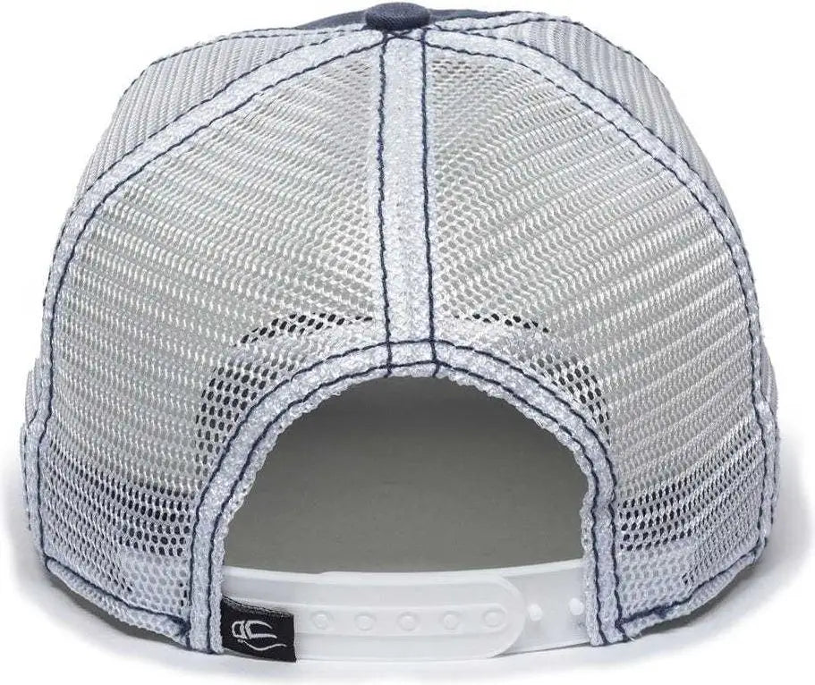 Oc Sports Pdt-750m Adjustable Mesh Back Cap - Navy White