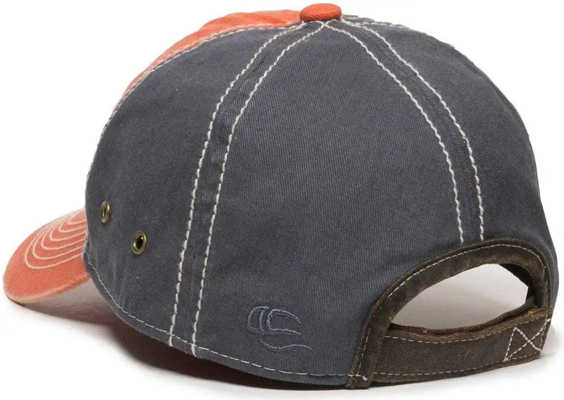 Oc Sports Pdt-800 Adjustable Cap - Orange Navy - 6 7/8’’ - 7 1/2’’