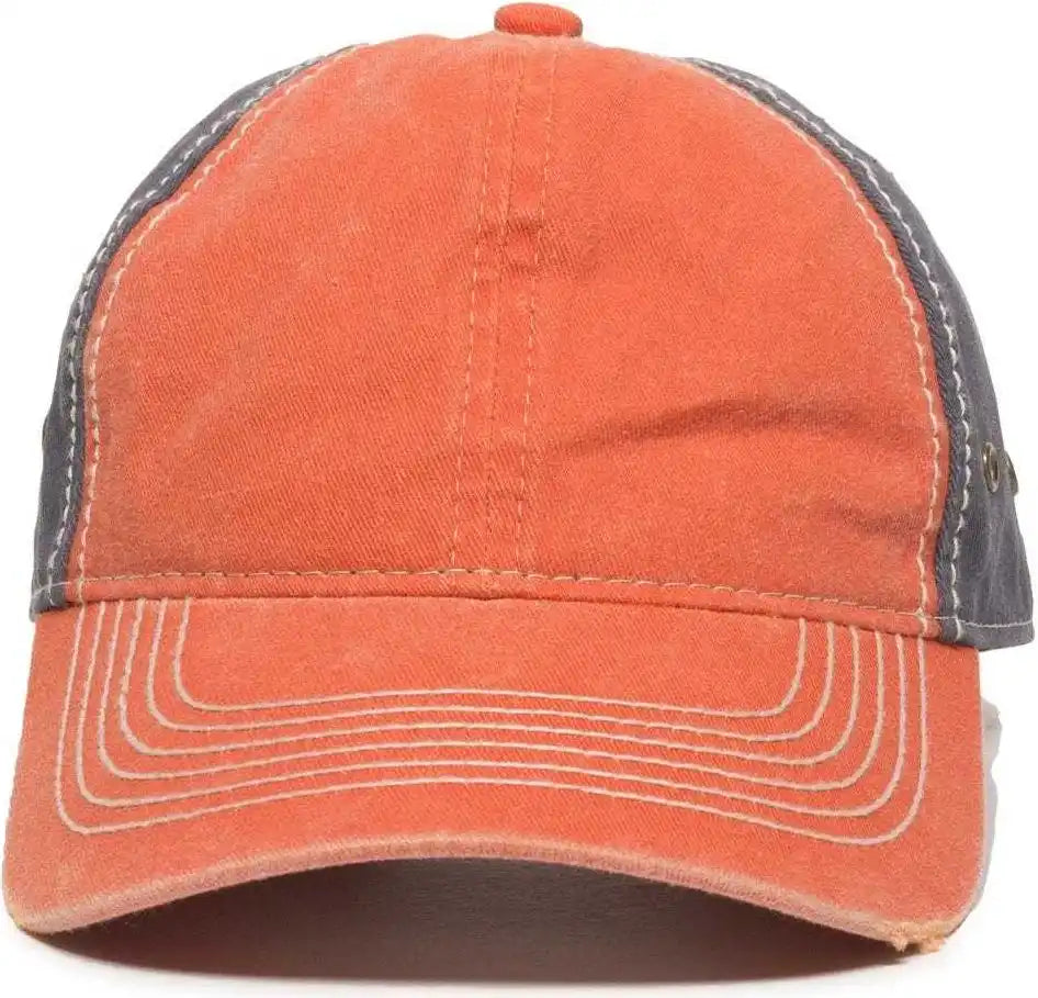 Oc Sports Pdt-800 Adjustable Cap - Orange Navy - 6 7/8’’ - 7 1/2’’