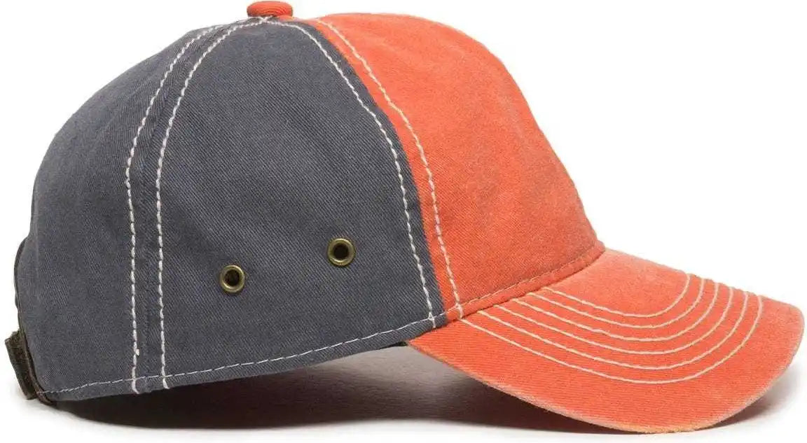 Oc Sports Pdt-800 Adjustable Cap - Orange Navy - 6 7/8’’ - 7 1/2’’
