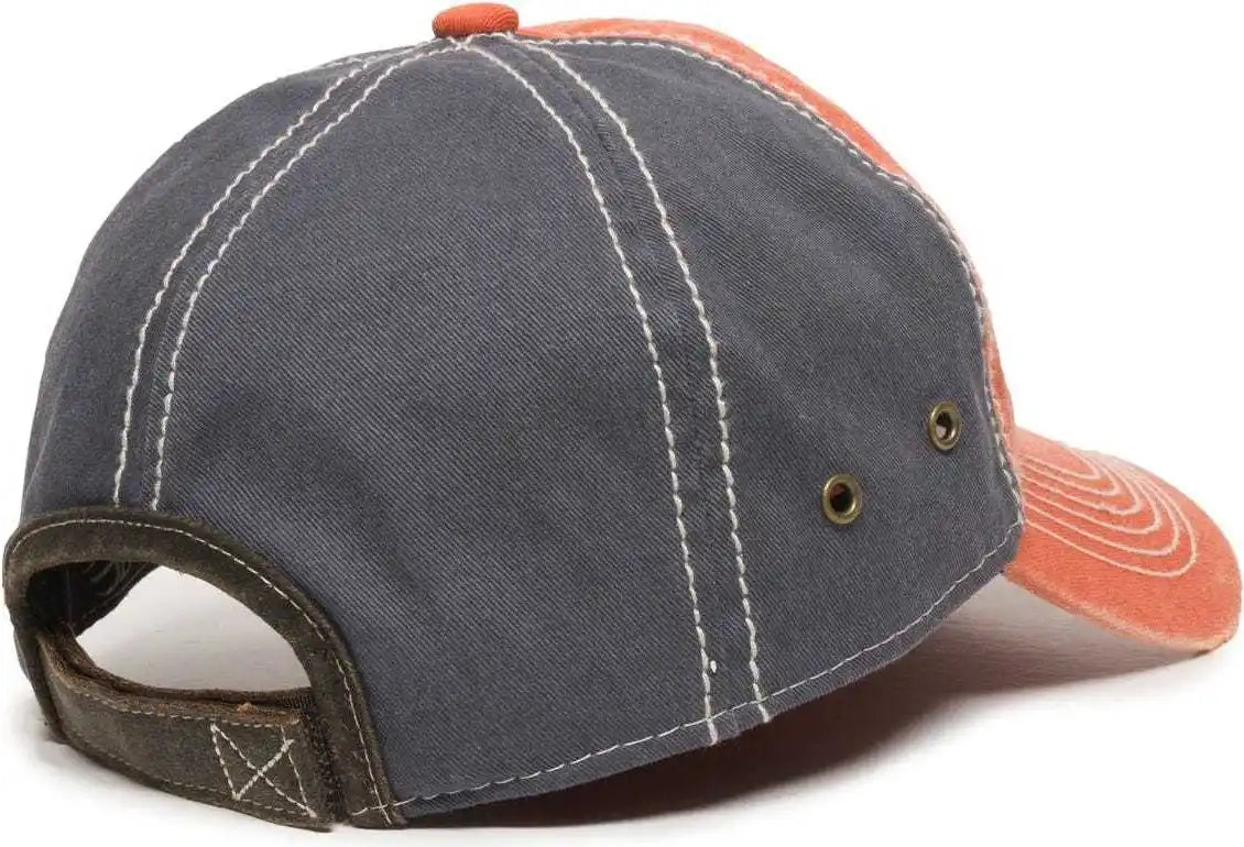 Oc Sports Pdt-800 Adjustable Cap - Orange Navy - 6 7/8’’ - 7 1/2’’