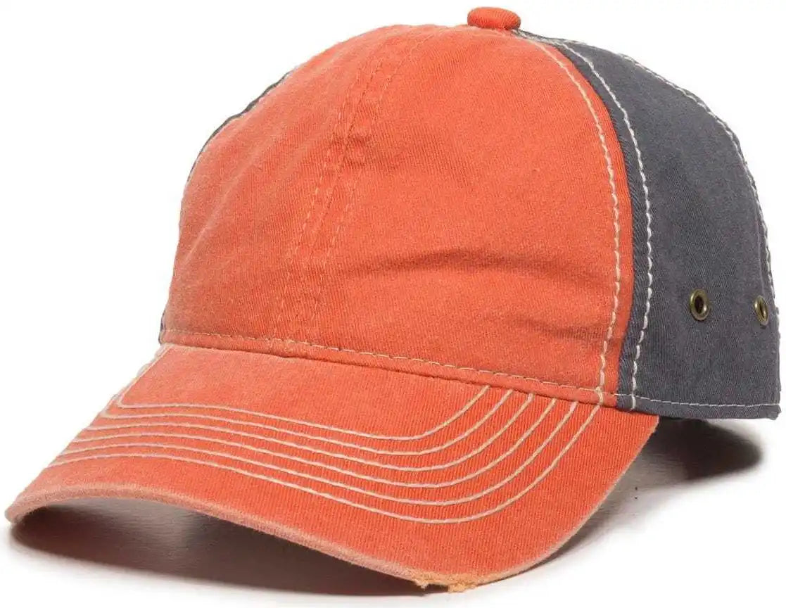 Oc Sports Pdt-800 Adjustable Cap - Orange Navy - 6 7/8’’ - 7 1/2’’