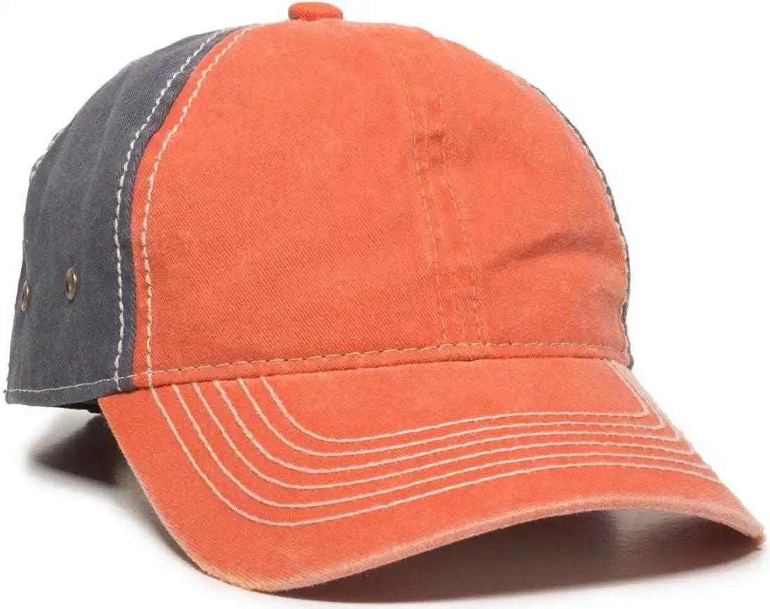 Oc Sports Pdt-800 Adjustable Cap - Orange Navy - 6 7/8’’ - 7 1/2’’