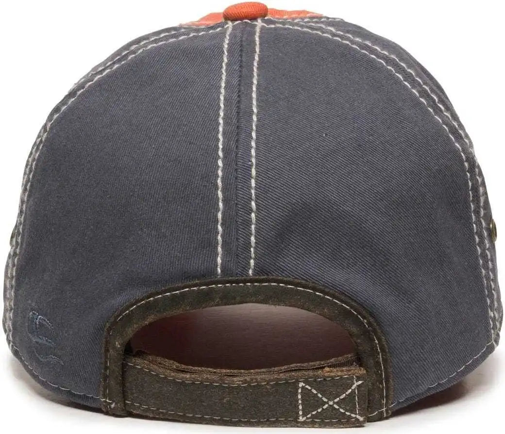 Oc Sports Pdt-800 Adjustable Cap - Orange Navy - 6 7/8’’ - 7 1/2’’