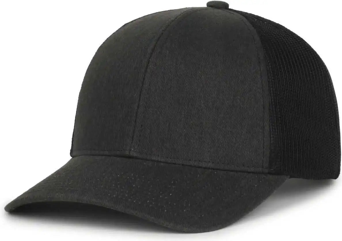 Oc Sports Pdt20m Pigment Dyed Twill Mesh Back Cap - Black - Osfm