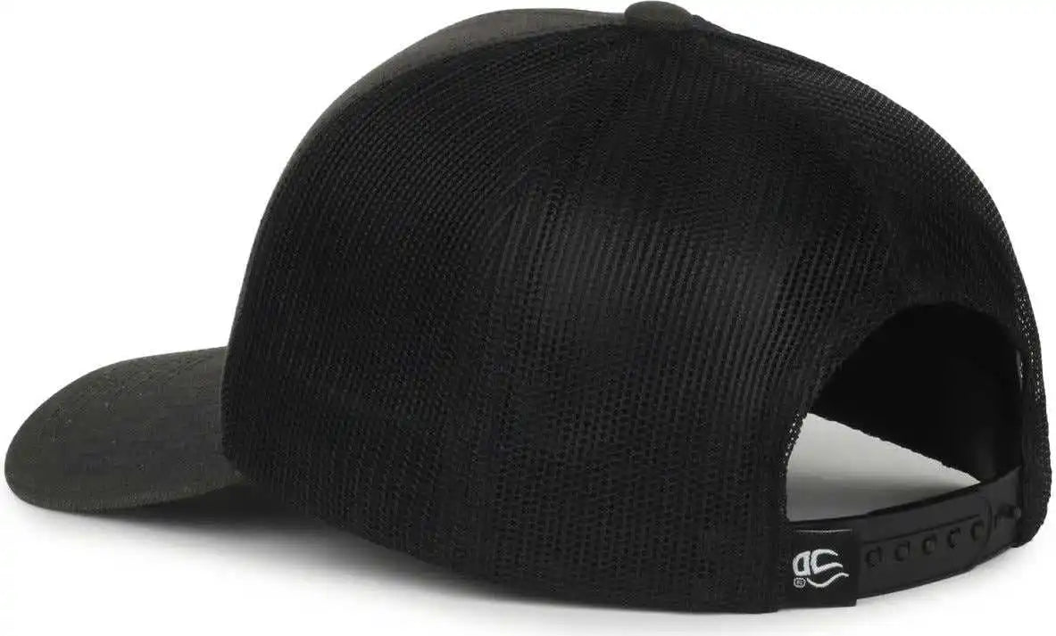 Oc Sports Pdt20m Pigment Dyed Twill Mesh Back Cap - Black - Osfm