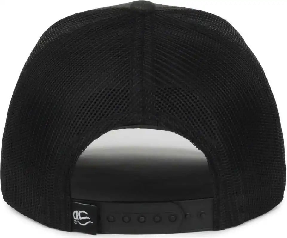 Oc Sports Pdt20m Pigment Dyed Twill Mesh Back Cap - Black - Osfm