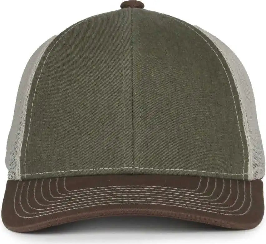 Oc Sports Pdt20m Pigment Dyed Twill Mesh Back Cap - Olive Putty Brown - Osfm
