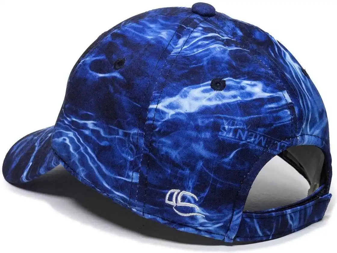 Oc Sports Pfc-100 Adjustable Cap - Mossy Oak Elements Agua Marlin - 6 7/8’’ - 7 1/2’’
