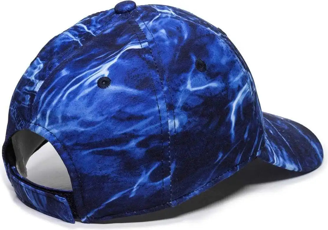 Oc Sports Pfc-100 Adjustable Cap - Mossy Oak Elements Agua Marlin - 6 7/8’’ - 7 1/2’’