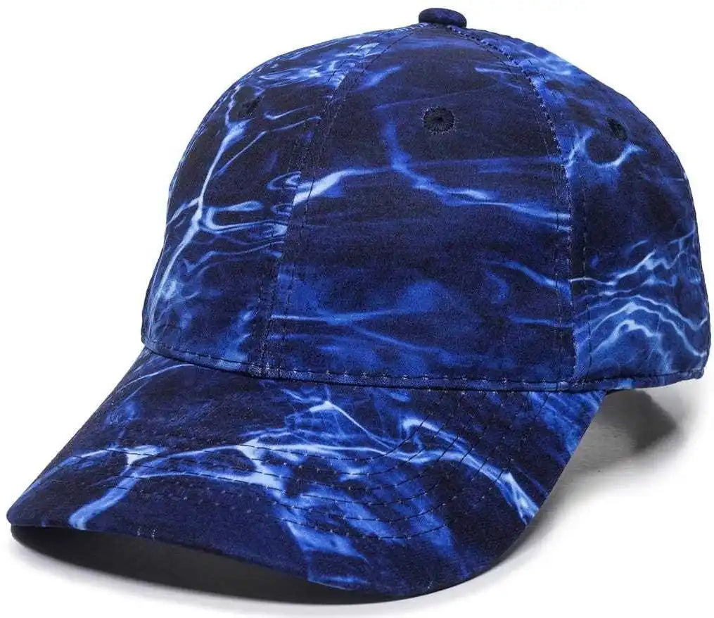 Oc Sports Pfc-100 Adjustable Cap - Mossy Oak Elements Agua Marlin - 6 7/8’’ - 7 1/2’’