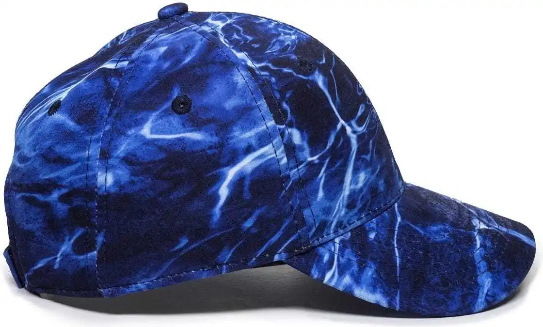 Oc Sports Pfc-100 Adjustable Cap - Mossy Oak Elements Agua Marlin - 6 7/8’’ - 7 1/2’’