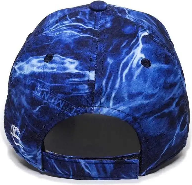 Oc Sports Pfc-100 Adjustable Cap - Mossy Oak Elements Agua Marlin - 6 7/8’’ - 7 1/2’’