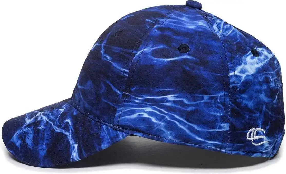 Oc Sports Pfc-100 Adjustable Cap - Mossy Oak Elements Agua Marlin - 6 7/8’’ - 7 1/2’’