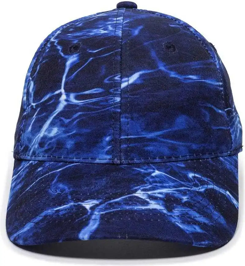 Oc Sports Pfc-100 Adjustable Cap - Mossy Oak Elements Agua Marlin - 6 7/8’’ - 7 1/2’’