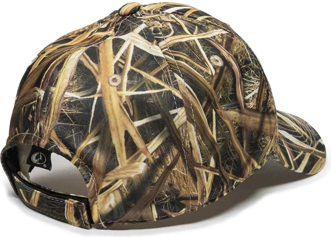Oc Sports Pfc-100 Adjustable Cap - Mossy Oak Shadow Grass Blades Ducks Unlimited Edition - 6 7/8’’ - 7 1/2’’