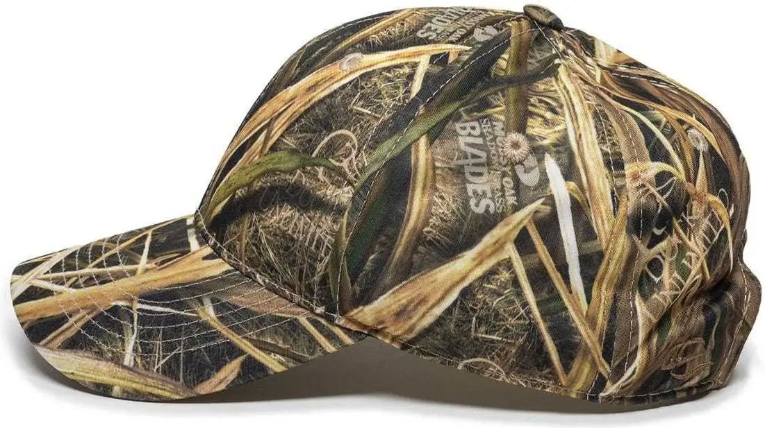 Oc Sports Pfc-100 Adjustable Cap - Mossy Oak Shadow Grass Blades Ducks Unlimited Edition - 6 7/8’’ - 7 1/2’’