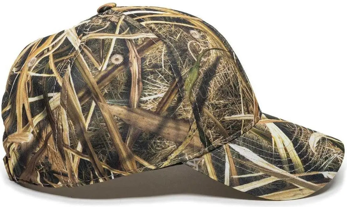 Oc Sports Pfc-100 Adjustable Cap - Mossy Oak Shadow Grass Blades Ducks Unlimited Edition - 6 7/8’’ - 7 1/2’’
