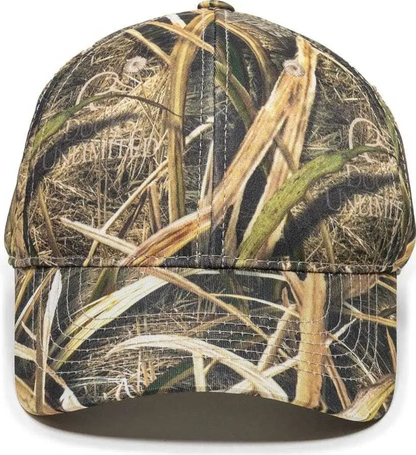 Oc Sports Pfc-100 Adjustable Cap - Mossy Oak Shadow Grass Blades Ducks Unlimited Edition - 6 7/8’’ - 7 1/2’’