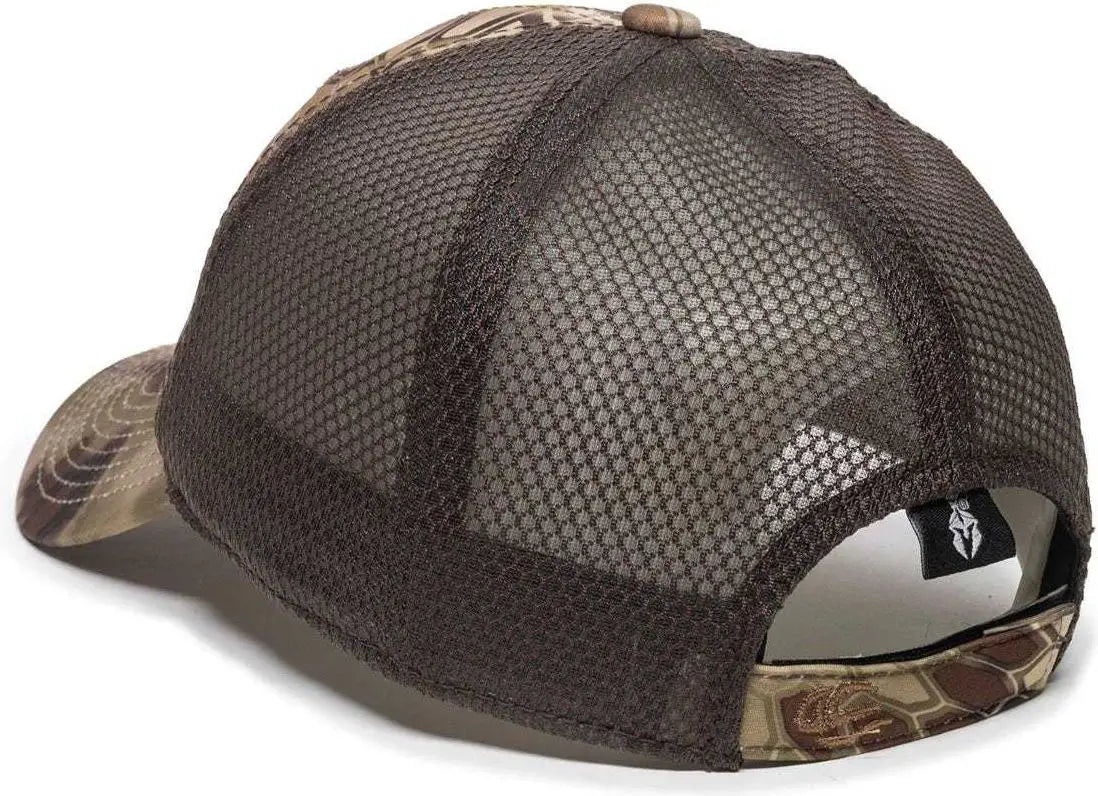 Oc Sports Pfc-150m Adjustable Mesh Back Cap - Kryptek Highlander Brown - 6 7/8’’ - 7 1/2’’