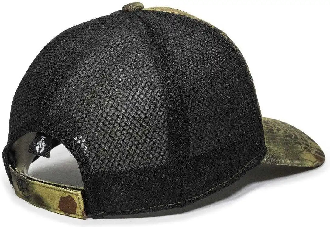 Oc Sports Pfc 150m Adjustable Mesh Back Cap Kryptek Mandrake Black / 6 7/8’’ 7 1/2’’