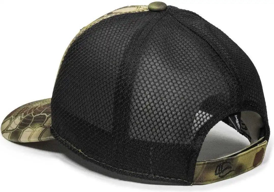 Oc Sports Pfc 150m Adjustable Mesh Back Cap Kryptek Mandrake Black / 6 7/8’’ 7 1/2’’