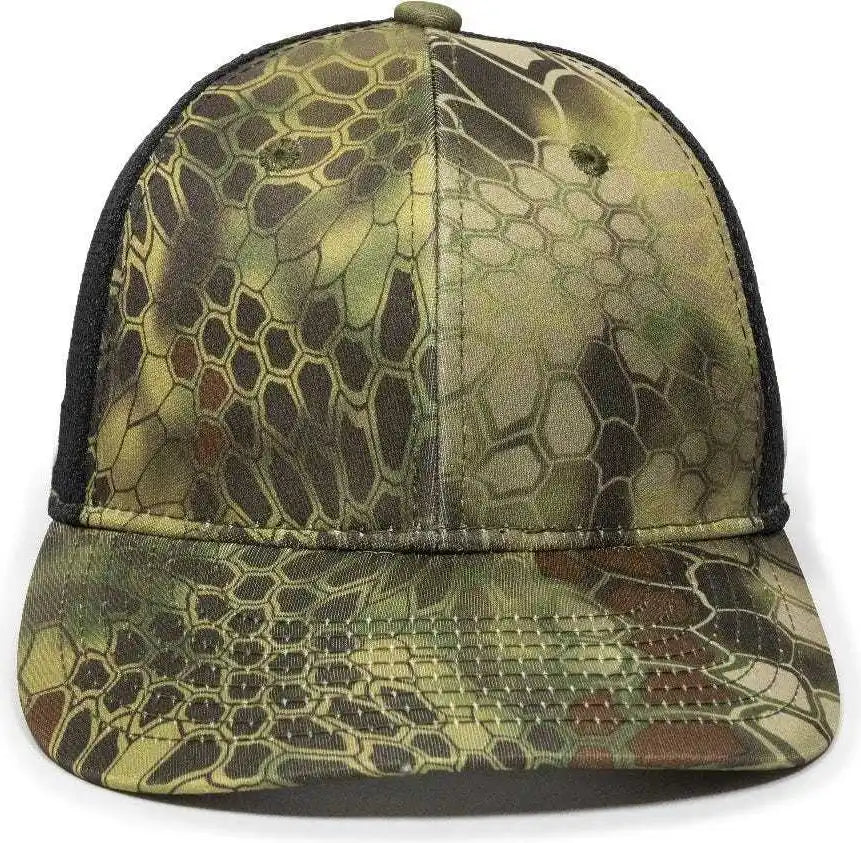 Oc Sports Pfc 150m Adjustable Mesh Back Cap Kryptek Mandrake Black / 6 7/8’’ 7 1/2’’