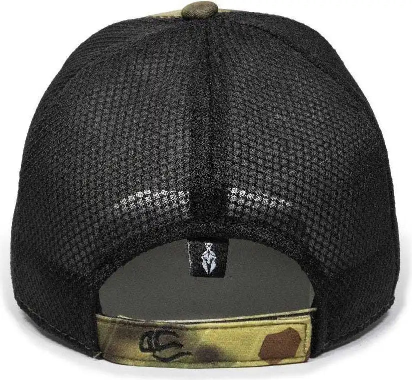 Oc Sports Pfc 150m Adjustable Mesh Back Cap Kryptek Mandrake Black / 6 7/8’’ 7 1/2’’