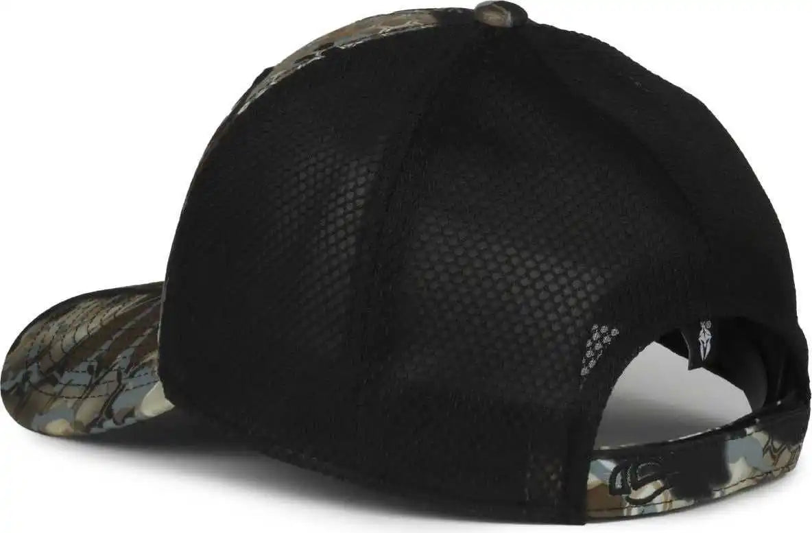 Oc Sports Pfc-150m Adjustable Mesh Back Cap - Kryptek Obskura Skyfall Black - Osfm
