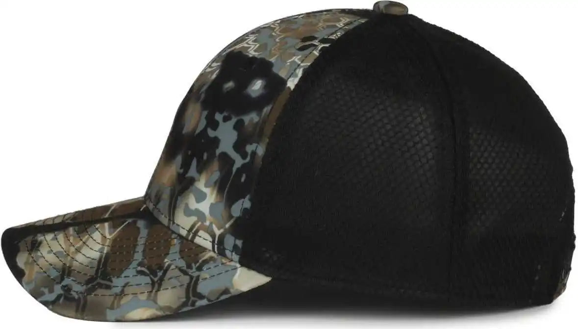 Oc Sports Pfc-150m Adjustable Mesh Back Cap - Kryptek Obskura Skyfall Black - Osfm