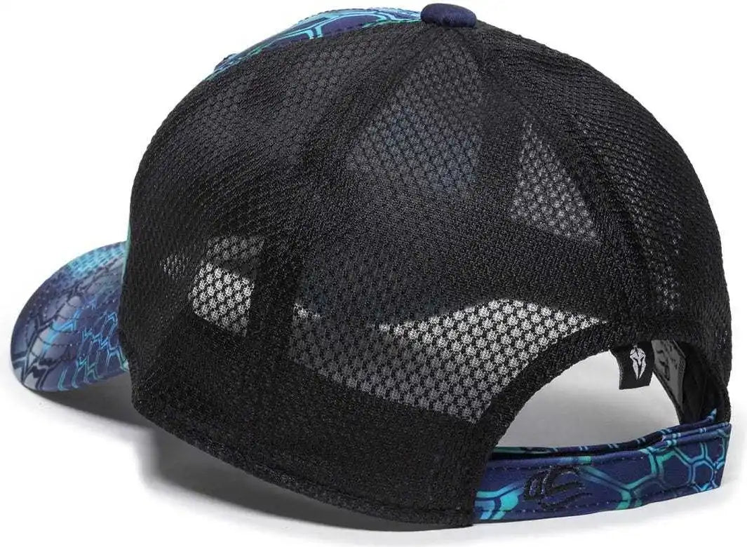 Oc Sports Pfc 150m Adjustable Mesh Back Cap Kryptek Pontus Black / 6 7/8’’ 7 1/2’’