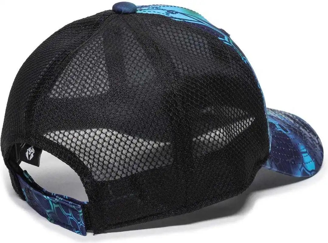 Oc Sports Pfc 150m Adjustable Mesh Back Cap Kryptek Pontus Black / 6 7/8’’ 7 1/2’’