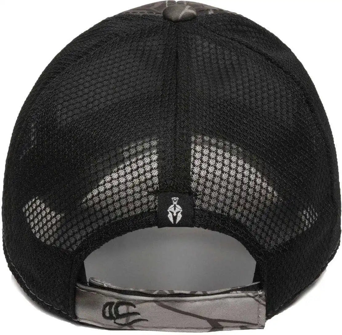 Oc Sports Pfc-150m Adjustable Mesh Back Cap - Kryptek Raid Black - 6 7/8’’ - 7 1/2’’