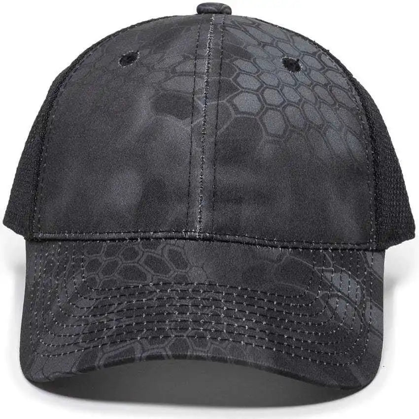 Oc Sports Pfc 150m Adjustable Mesh Back Cap Kryptek Typhon Black / 6 7/8’’ 7 1/2’’