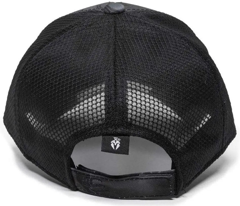 Oc Sports Pfc-150m Adjustable Mesh Back Cap - Kryptek Typhon Black - 6 7/8’’ - 7 1/2’’