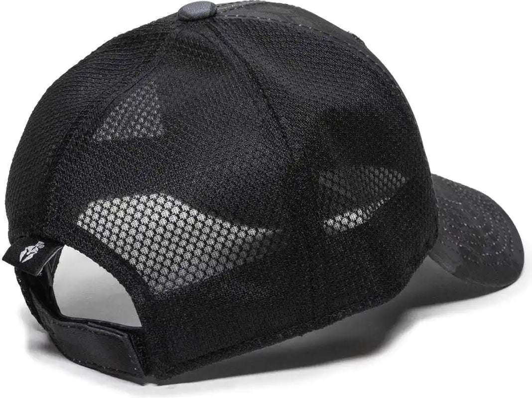 Oc Sports Pfc 150m Adjustable Mesh Back Cap Kryptek Typhon Black / 6 7/8’’ 7 1/2’’