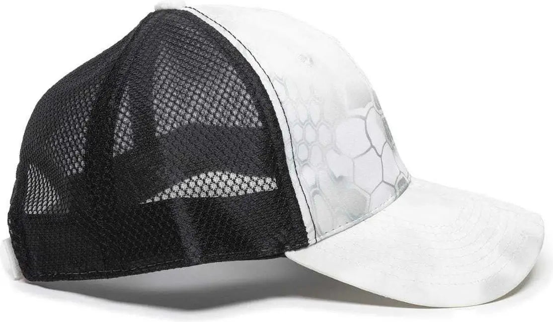 Oc Sports Pfc-150m Adjustable Mesh Back Cap - Kryptek Wraith Black - 6 7/8’’ - 7 1/2’’