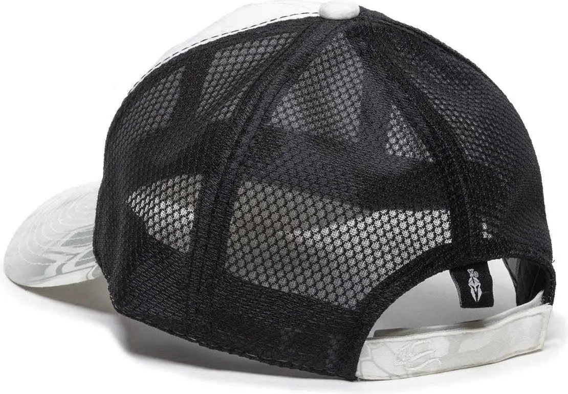 Oc Sports Pfc-150m Adjustable Mesh Back Cap - Kryptek Wraith Black - 6 7/8’’ - 7 1/2’’