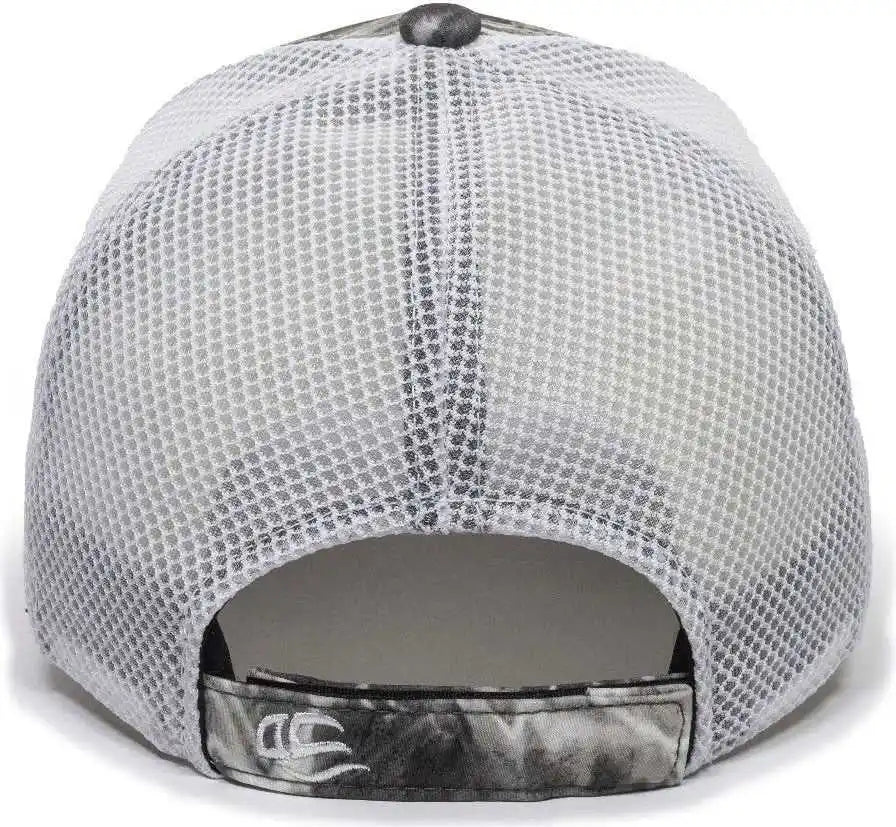 Oc Sports Pfc-150m Adjustable Mesh Back Cap - Mossy Oak Elements Agua Manta White - Osfm