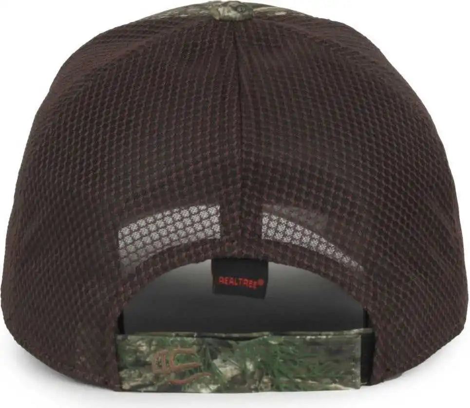 Oc Sports Pfc-150m Adjustable Mesh Back Cap - Realtree Apx Brown - Osfm