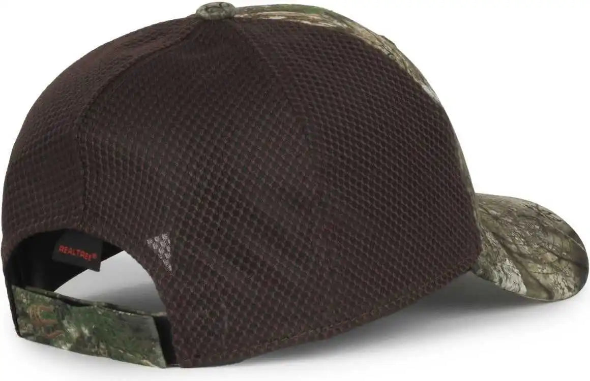 Oc Sports Pfc-150m Adjustable Mesh Back Cap - Realtree Apx Brown - Osfm