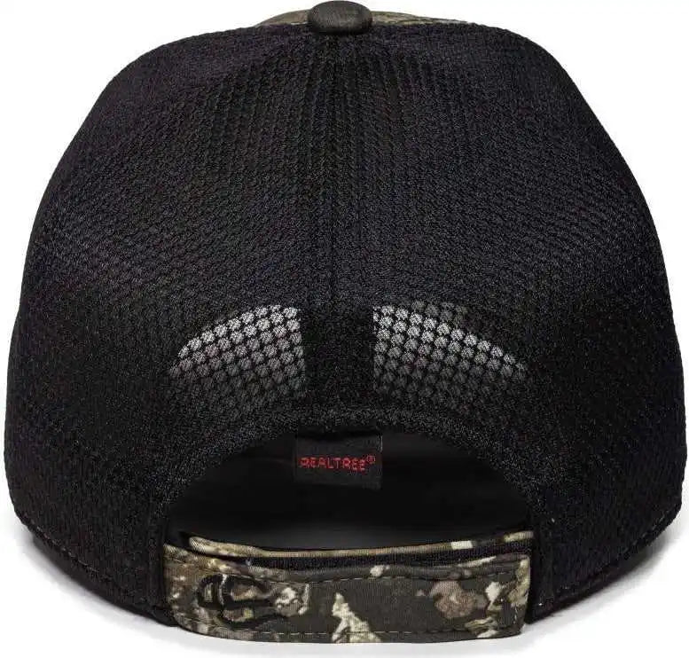 Oc Sports Pfc-150m Adjustable Mesh Back Cap - Realtree Excape Black - 6 7/8’’ - 7 1/2’’
