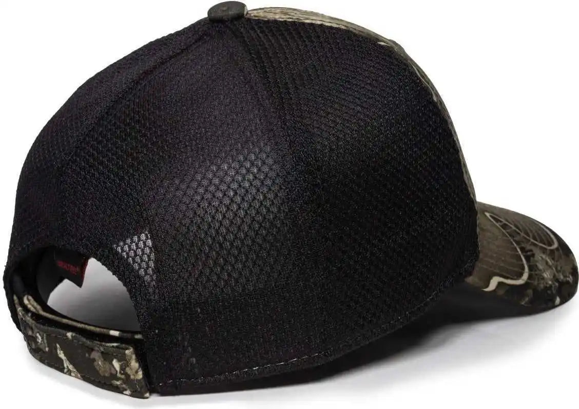 Oc Sports Pfc-150m Adjustable Mesh Back Cap - Realtree Excape Black - 6 7/8’’ - 7 1/2’’