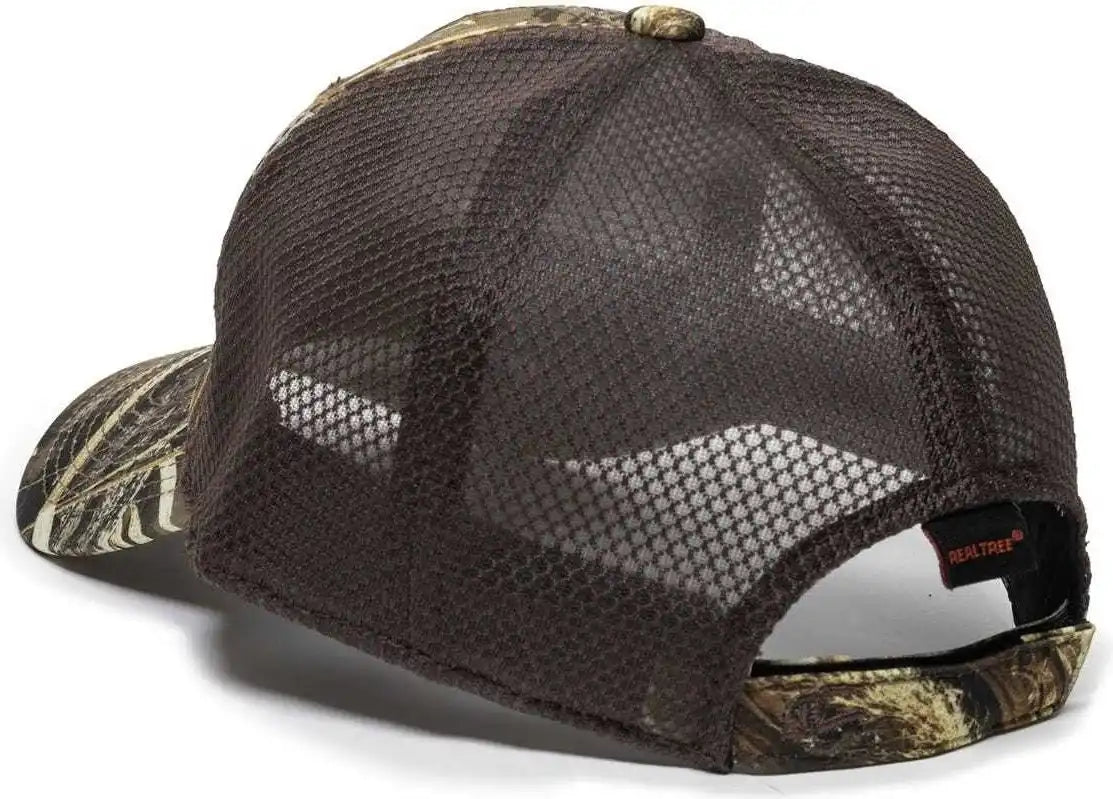 Oc Sports Pfc-150m Adjustable Mesh Back Cap - Realtree Max-5 Brown - 6 7/8’’ - 7 1/2’’