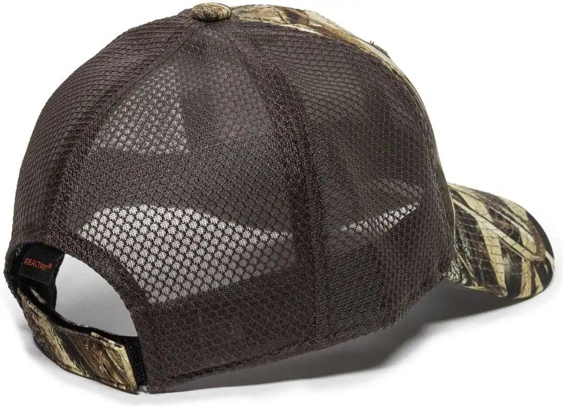 Oc Sports Pfc-150m Adjustable Mesh Back Cap - Realtree Max-5 Brown - 6 7/8’’ - 7 1/2’’