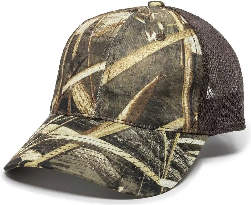 Oc Sports Pfc-150m Adjustable Mesh Back Cap - Realtree Max-5 Brown - 6 7/8’’ - 7 1/2’’