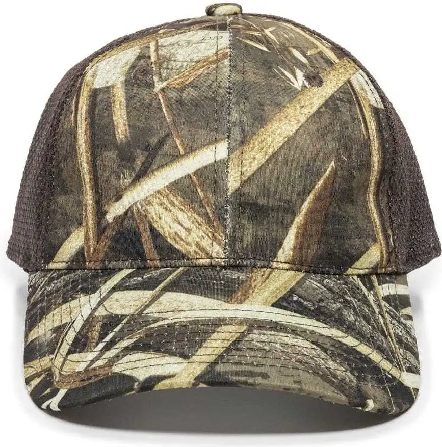 Oc Sports Pfc-150m Adjustable Mesh Back Cap - Realtree Max-5 Brown - 6 7/8’’ - 7 1/2’’