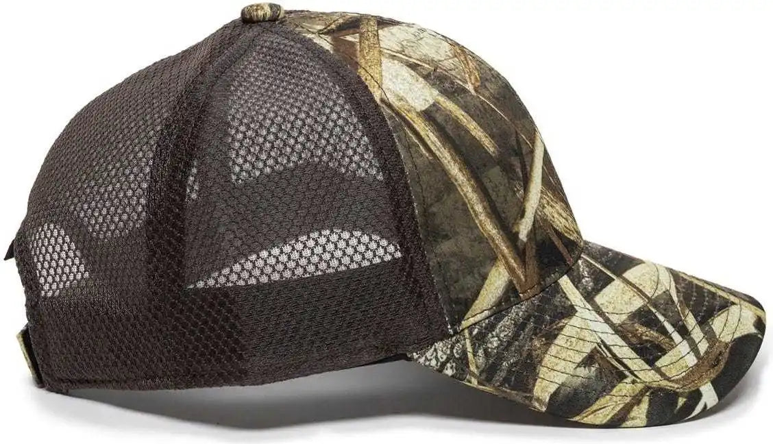 Oc Sports Pfc-150m Adjustable Mesh Back Cap - Realtree Max-5 Brown - 6 7/8’’ - 7 1/2’’