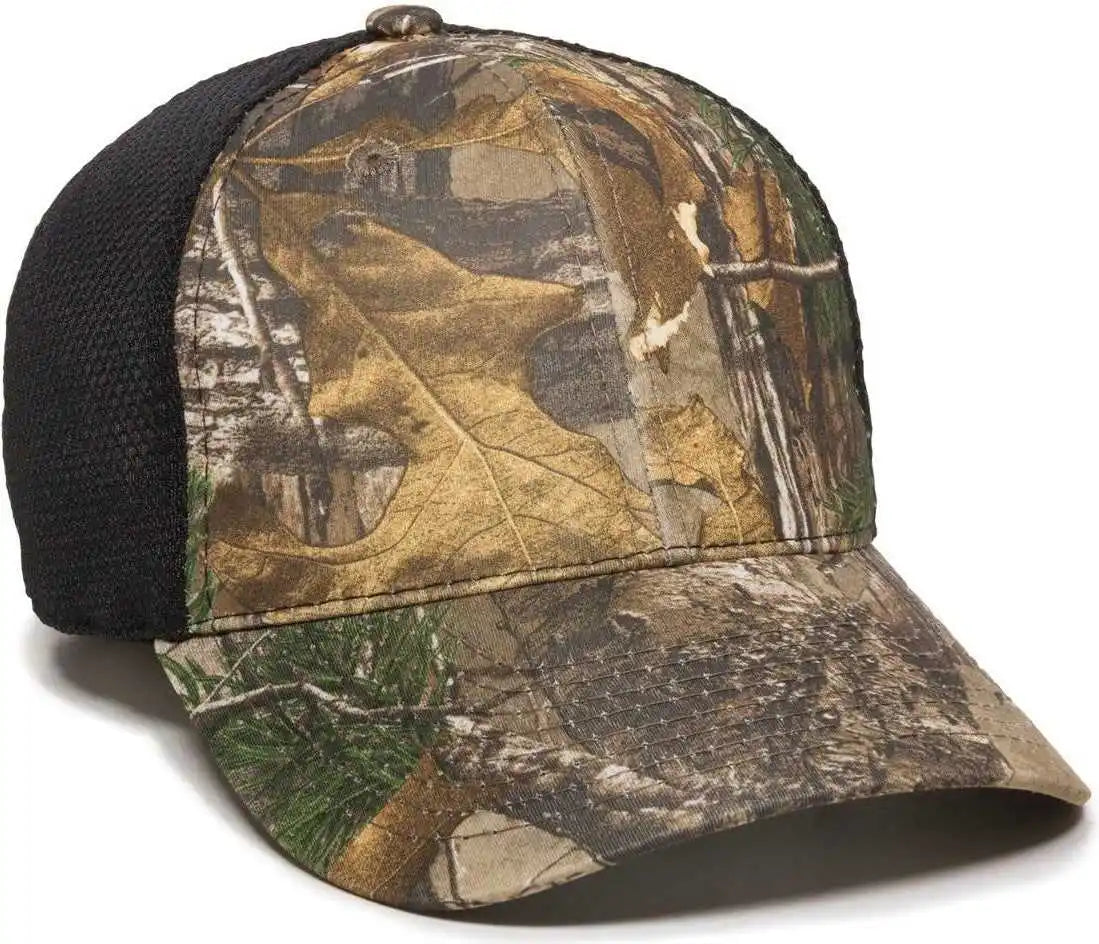 Oc Sports Pfc-150m Adjustable Mesh Back Cap - Realtree Xtra Black - Adult